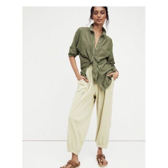 Free People Pants - Free People Beach Better Days Ribbed Jogger Size Small Pants Harem Balloon Leg